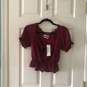 NEVER WORN Urban Outfitters Red Crop Top